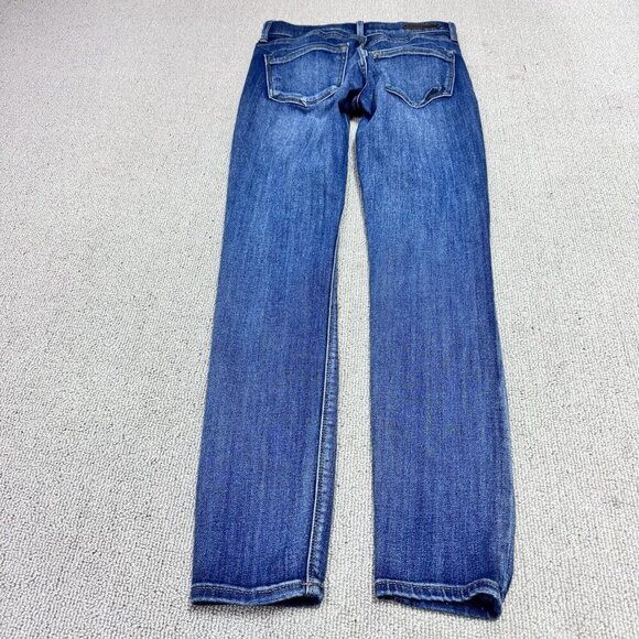 Express Jeans Legging Mid Rise Blue Pockets Women’s Size 00 - Picture 10 of 12